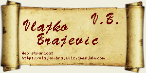 Vlajko Brajević vizit kartica